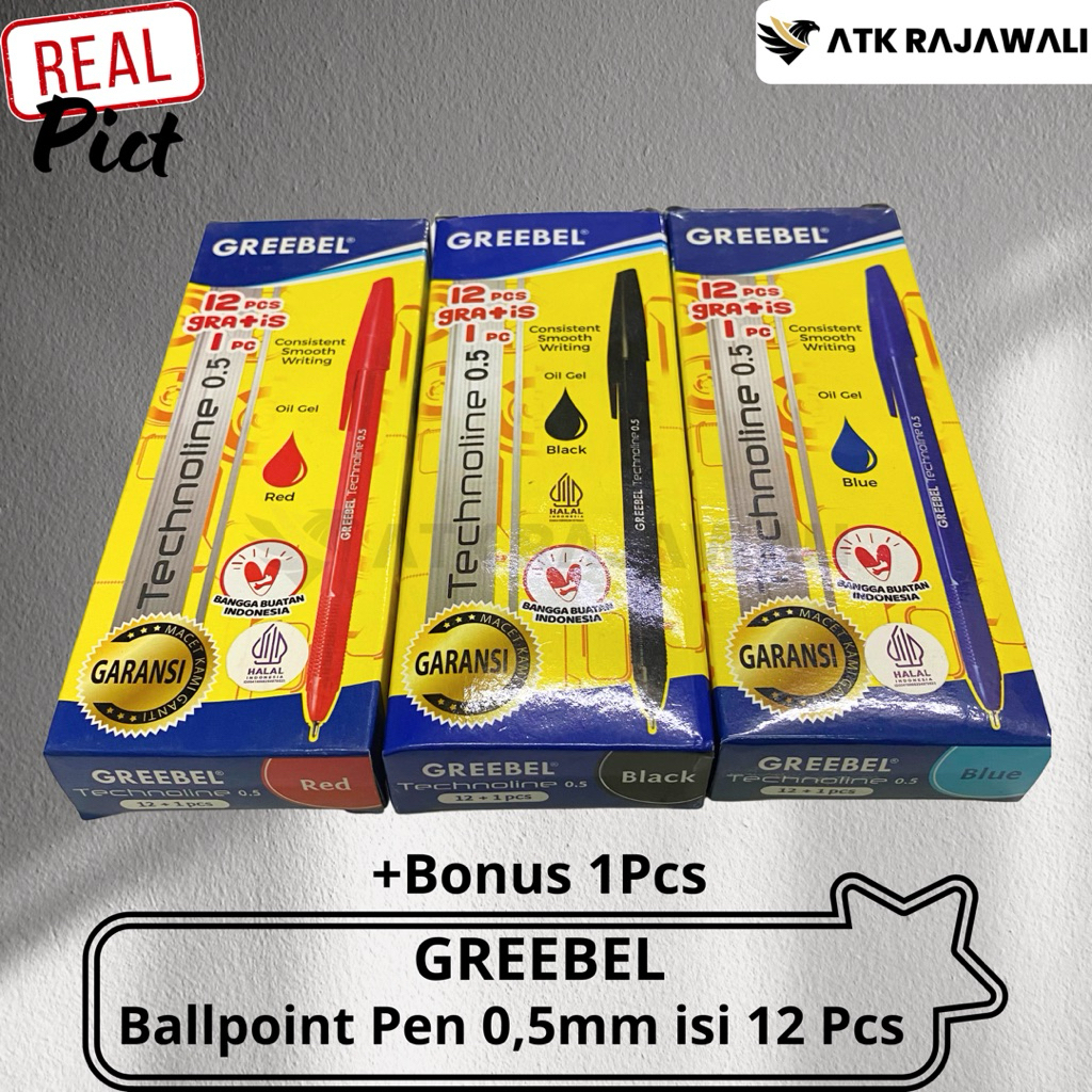 

Pulpen Greebel TECHNOLINE 0,5mm ( 13 Pcs / Sepack )