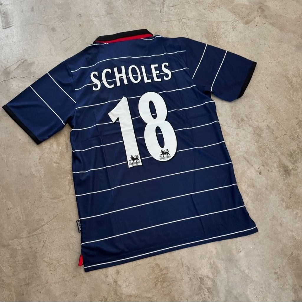 RETRO | EM.YUU AWAY 1999-00 [SCHOLES #18] JERSEY VINTAGE KERENN