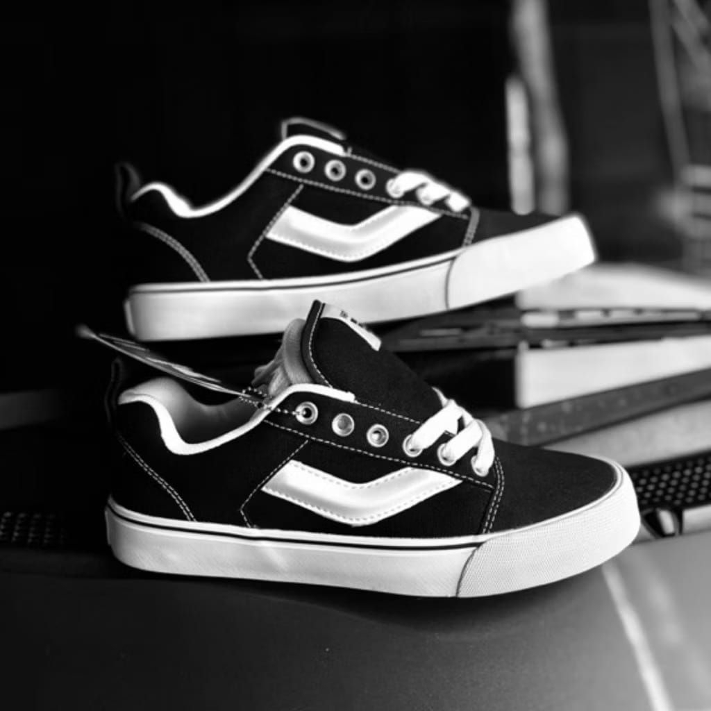 sepatu ventela gemuk fatboy hitam putih pria wanita kets casual