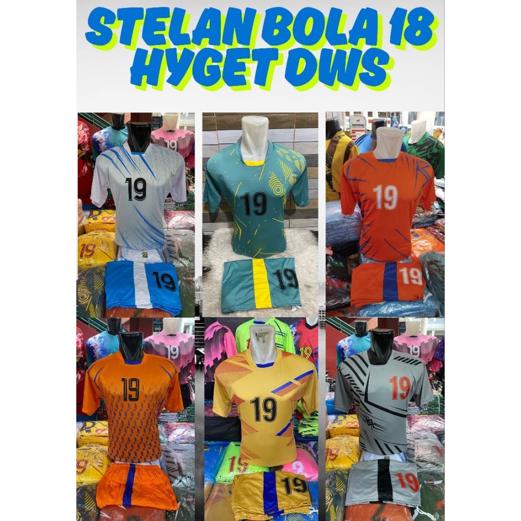Jersey bola dewasa isi 18