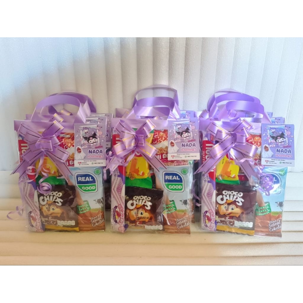 Paket Snack ulang tahun Realgod nabati|| Bingkisan ultah anak || parcel Snack hampers ultah