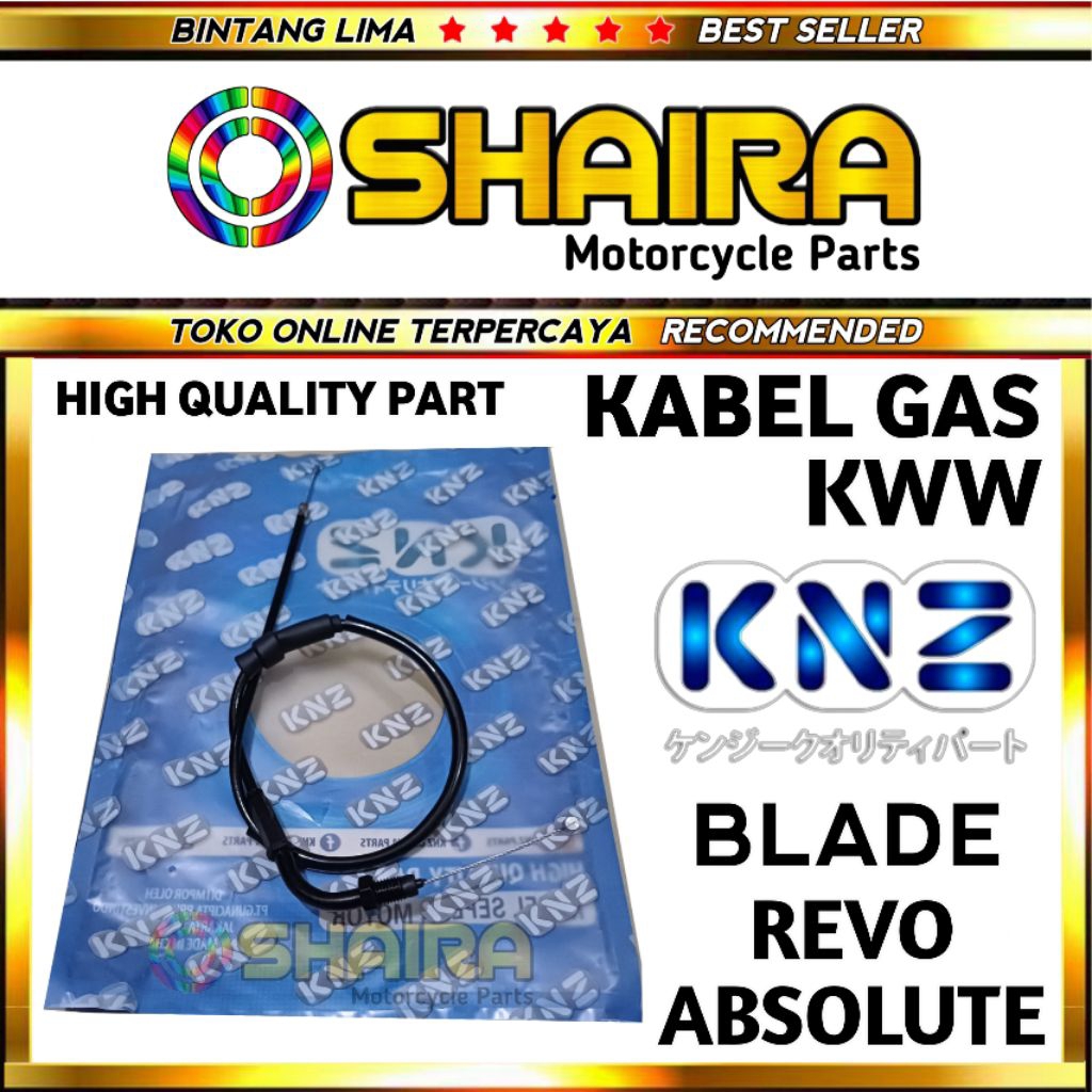 KABEL GAS REVO ABSOLUTE / KABEL GAS BLADE  / 17910-KWW-A00 HIGH QUALITY PART / KABEL GAS SEPEDA MOTO