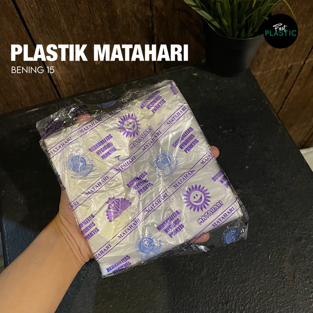 Kantong Plastik Bening Transparan Matahari