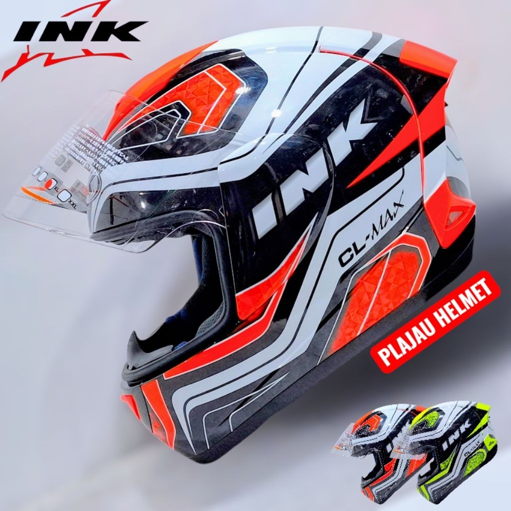 HELM INK CL MAX SERI 5 RED FLUO