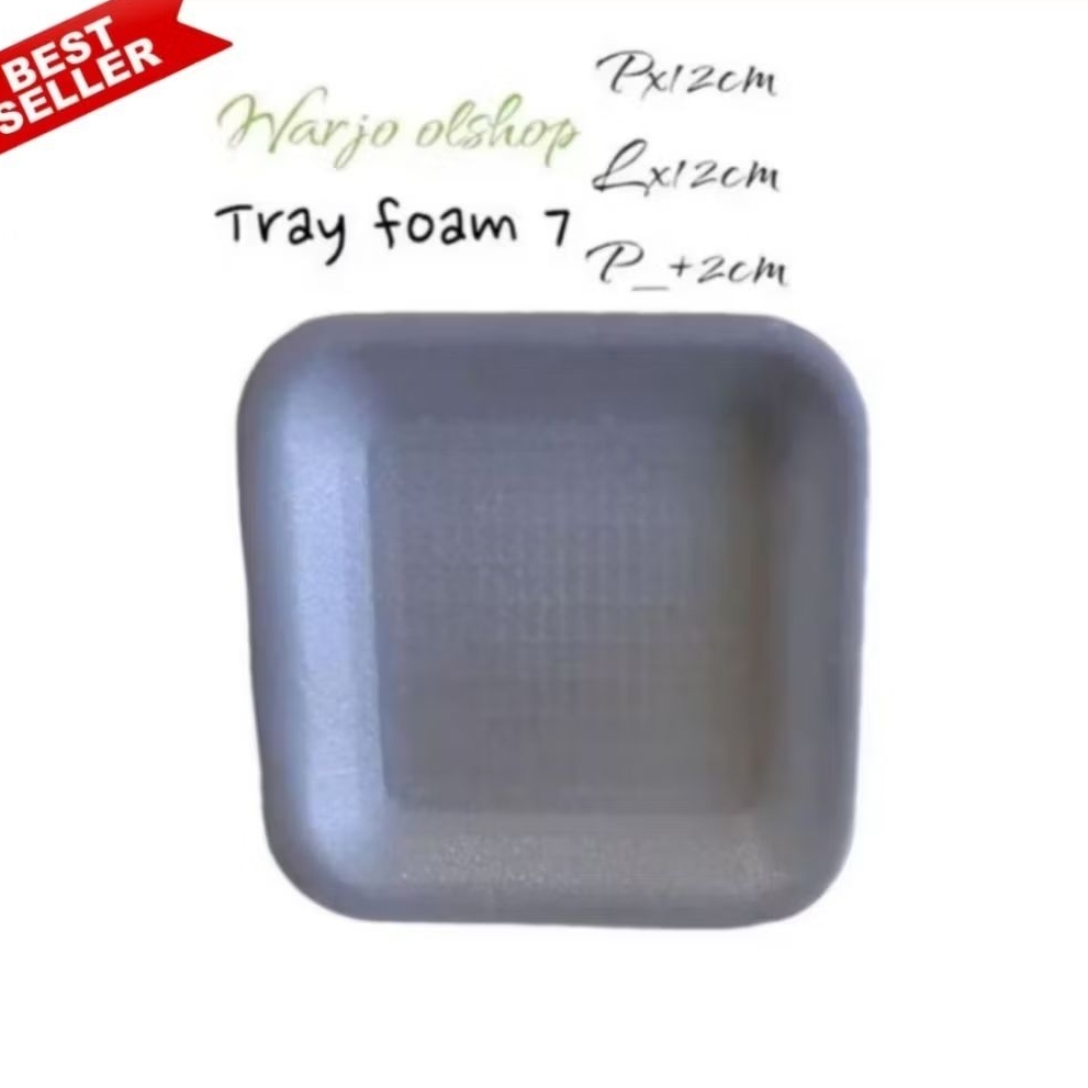 styrofoam uk 07 ,foam tray makanan..uk 7 1bal isi 250 cocok untuk buah buahan ,ikan asin , dan untuk