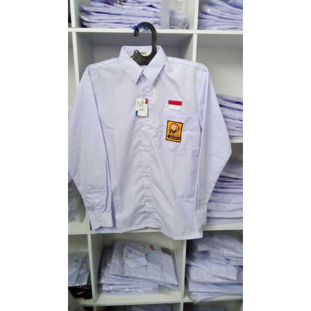 Seragam Sekolah SMP Lengan Panjang/Setelan Seragam SMP PUTIH /Seragam Sekolah SMP/Seragam SMP Putih