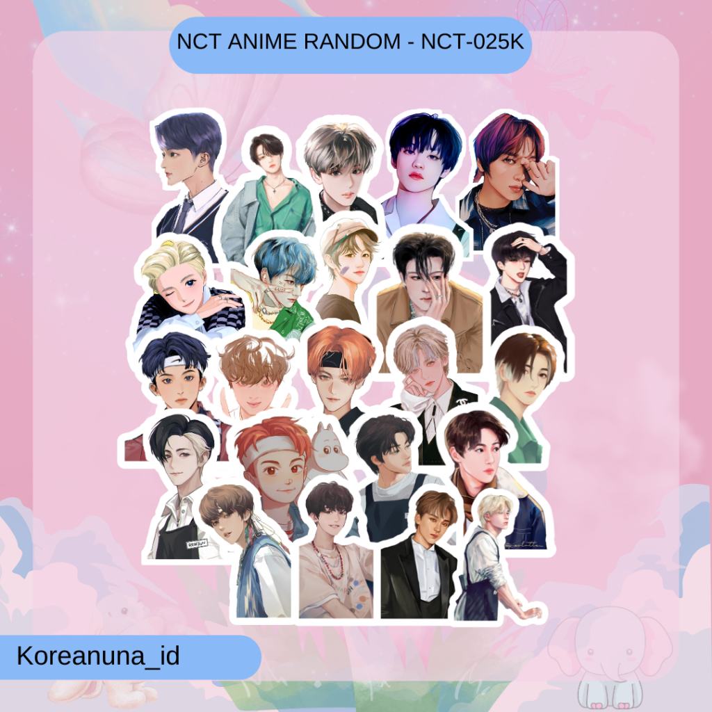 Sticker Kpop Nct Dream Anime Kartun Chibi Lucu Aesthetic Stiker Deco Jurnal Buku Catatan Memo Note