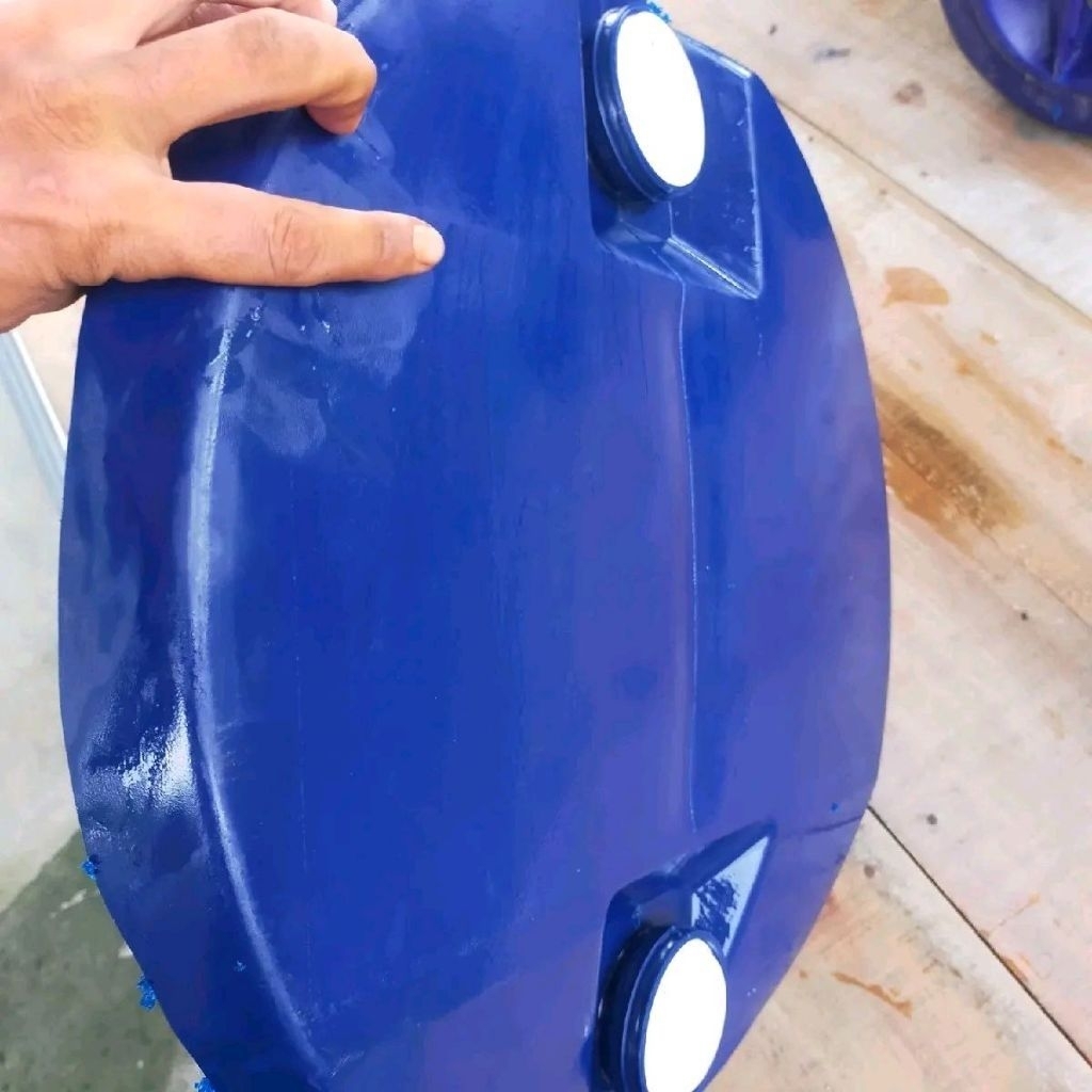 tutup tong 200liter plastik biru