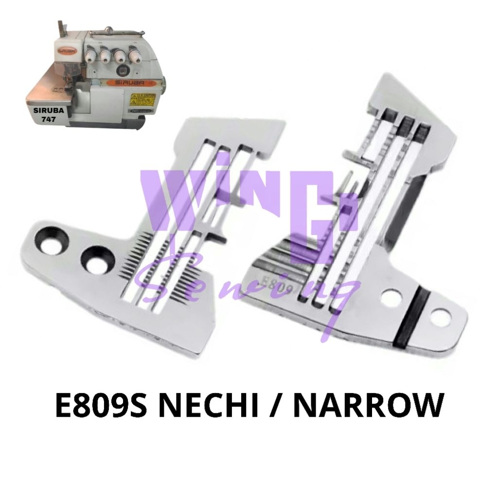 E809S NECI SIRUBA Plat Benang 4 Piringan Mesin Jahit Obras Benang 4 LIDAH KECIL E809 TYPICAL