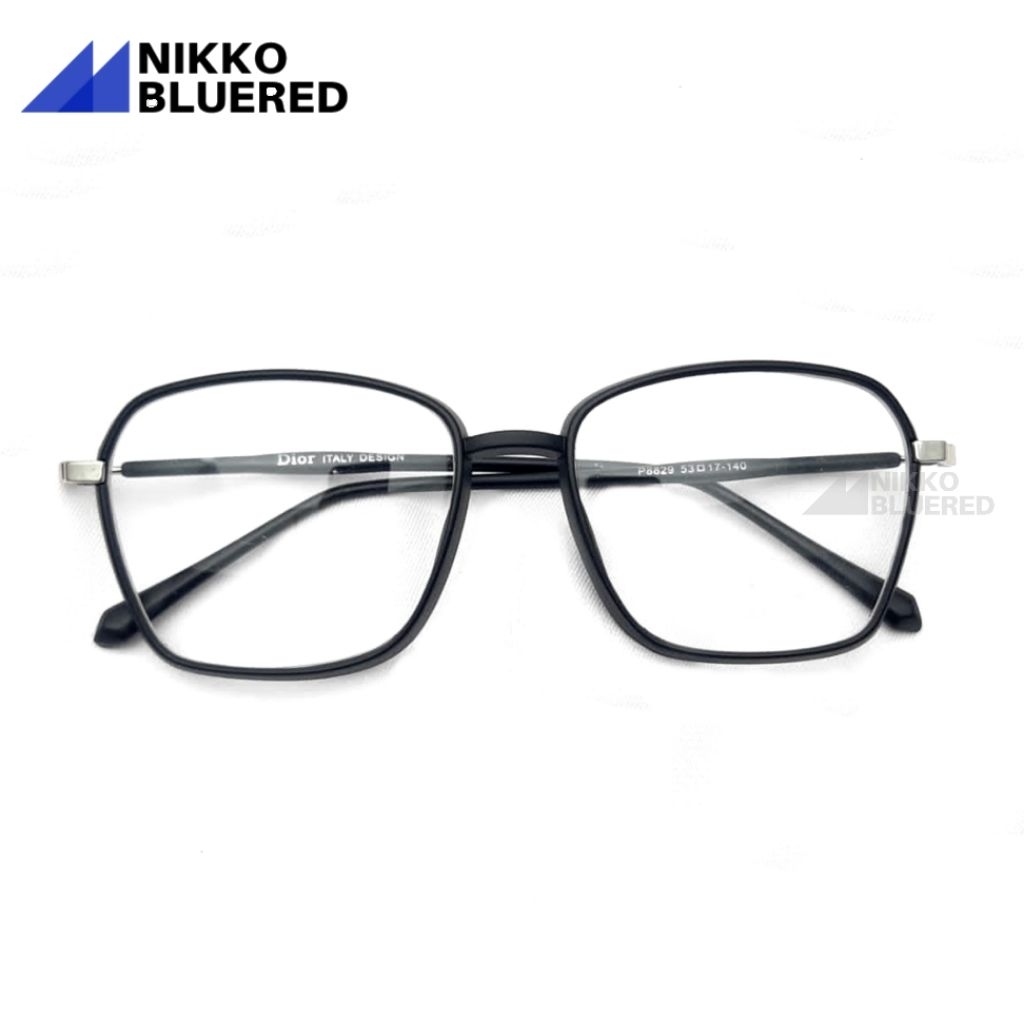 Frame Kacamata 8829, Paket Lensa Antiradiasi