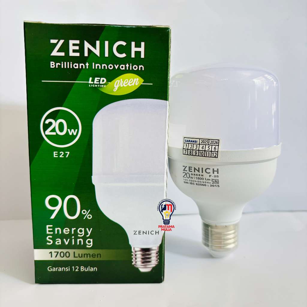 Ciasaatcisarua Zenich Lampu Led 20 Watt Garansi 1 Tahun
