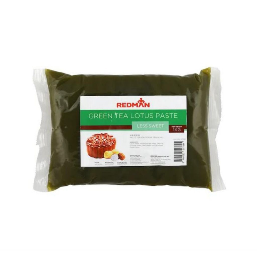 

Redman Mooncake Green Tea Lotus Paste Less Sweet 1 Kg Pasta Isian Kue Bulan Filling Mooncake