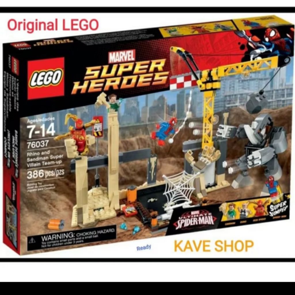LEGO 76037 Super Heroes : Rhino and Sandman Super Villlain Team Up