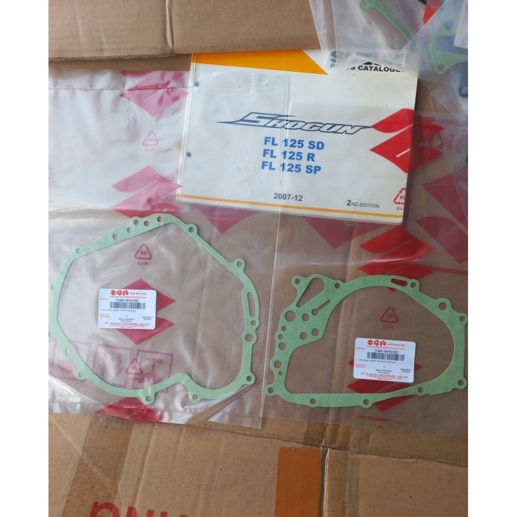 paking bak magnet dan bak kopling suzuki shogun 125 new Sp FL NR RR original