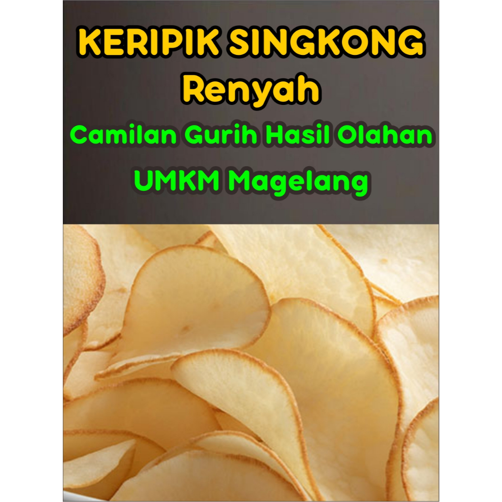 

Keripik Singkong 100 Gram – Renyah Gurih, Camilan Murah Rp 7.000