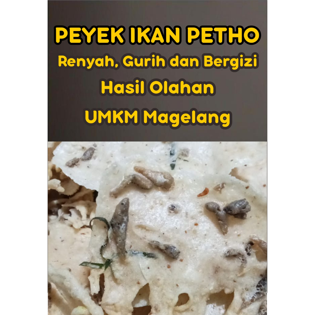 

Peyek Ikan Petho 75 Gram – Renyah Gurih, Camilan Tradisional Nikmat, Murah Rp 11.500