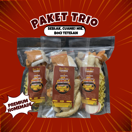 

BASO ACI SEBLAK CUANKI MIE PAKET HEMAT DAPAT 3 TERENAK TERMURAH