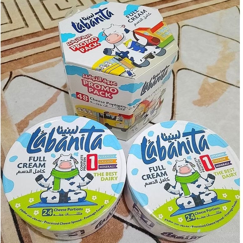 

Labanita 48 pcs Keju Segitiga Impor Mesir Halal Dari Susu Murni 100% High Protein Kalsium Dan Multi Vitamin Full Cream Promo Pack.