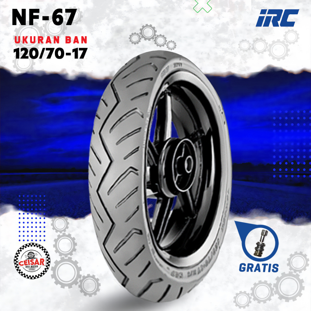 [PROMO MURAH] Ban Motor Sport IRC NF67 120/70 Ring 17 Tubeless