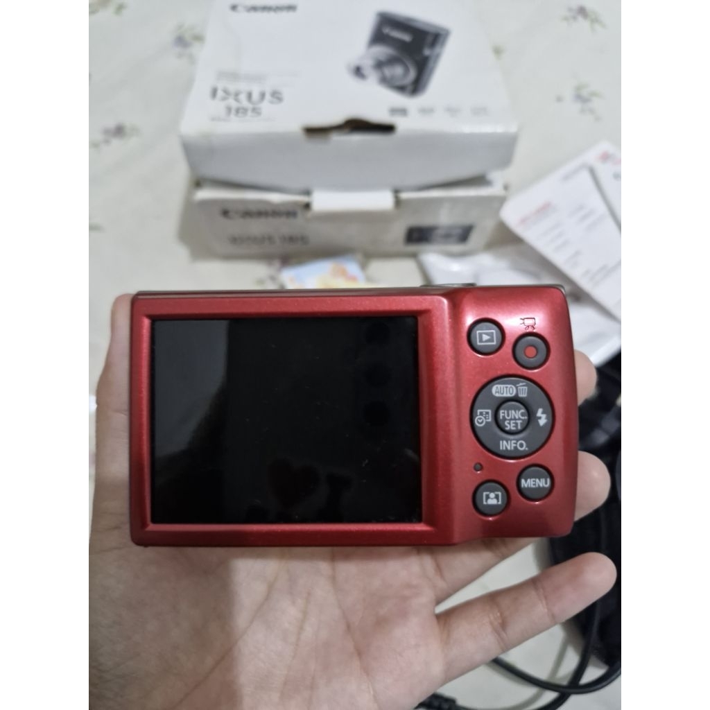 [READY] DIGITAL CAMERA DIGICAM CANON IXUS 185 RED CHERRY ZOOM 32X
