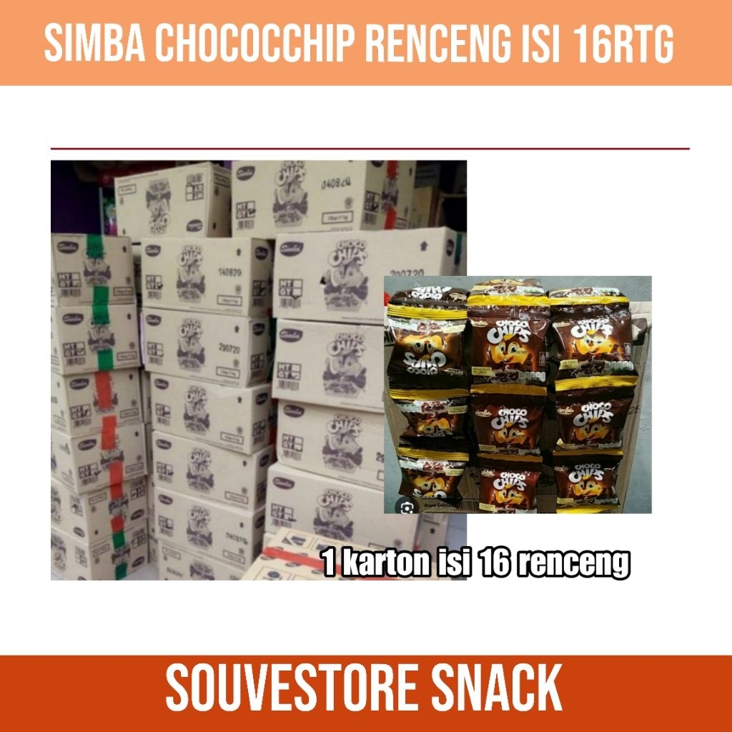 

Simba chococchip per karton isi 16renceng