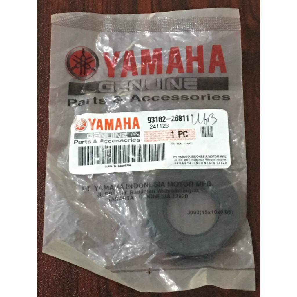SEAL KARET / OIL SEAL AS RODA BELAKANG MOTOR YAMAHA YGP 93102-26811 MIO SOUL