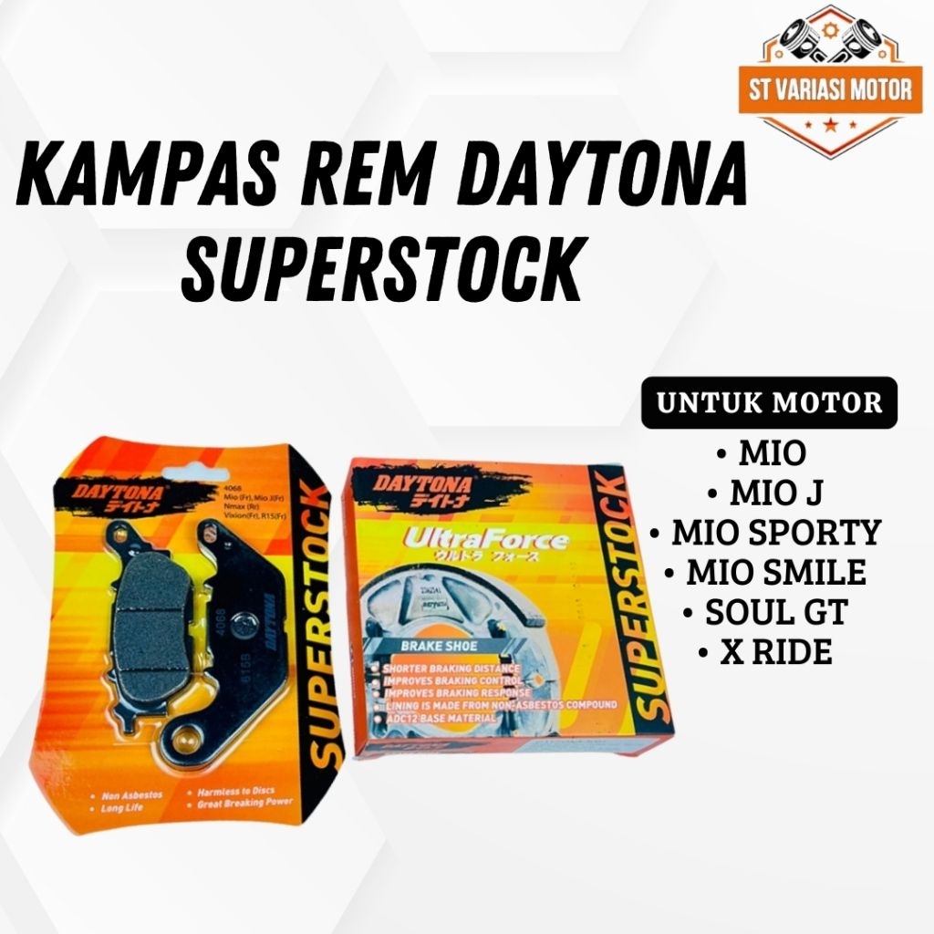Kampas rem Daytona superstock motor mio J mio sporty mio Smile mio s