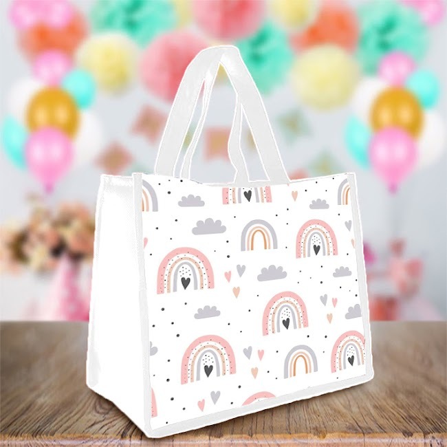 

Goodie Bag Tas Ultah Souvenir Ulang Tahun Tasyakuran Aqiqah goodie bag MOTIF RAINBOW 03