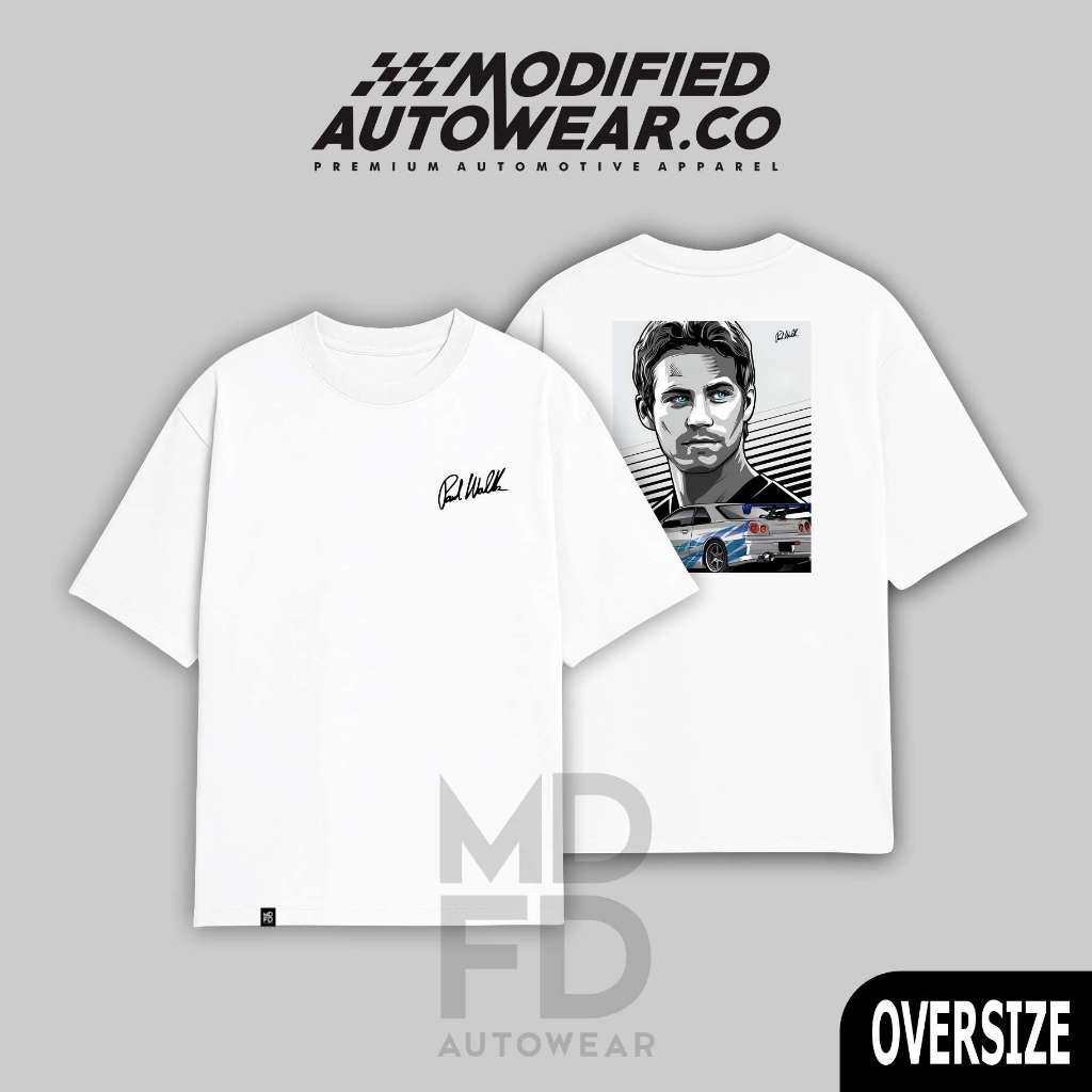 Kaos Skyline R34 Paul walker Modified Autowear Kaos hotwheels kaos jdm nissan skyline R34 Baju JDM N