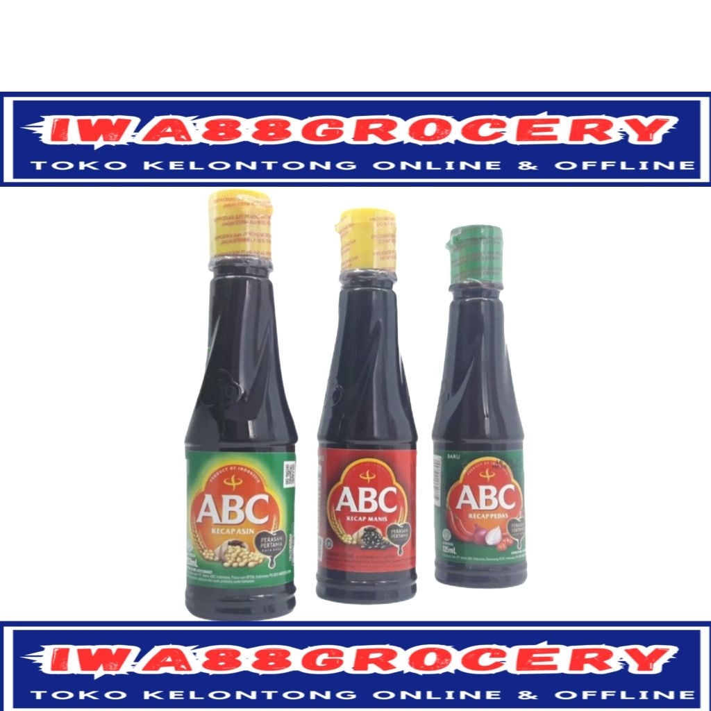 

ABC kecap manis asin pedas 135ml botol