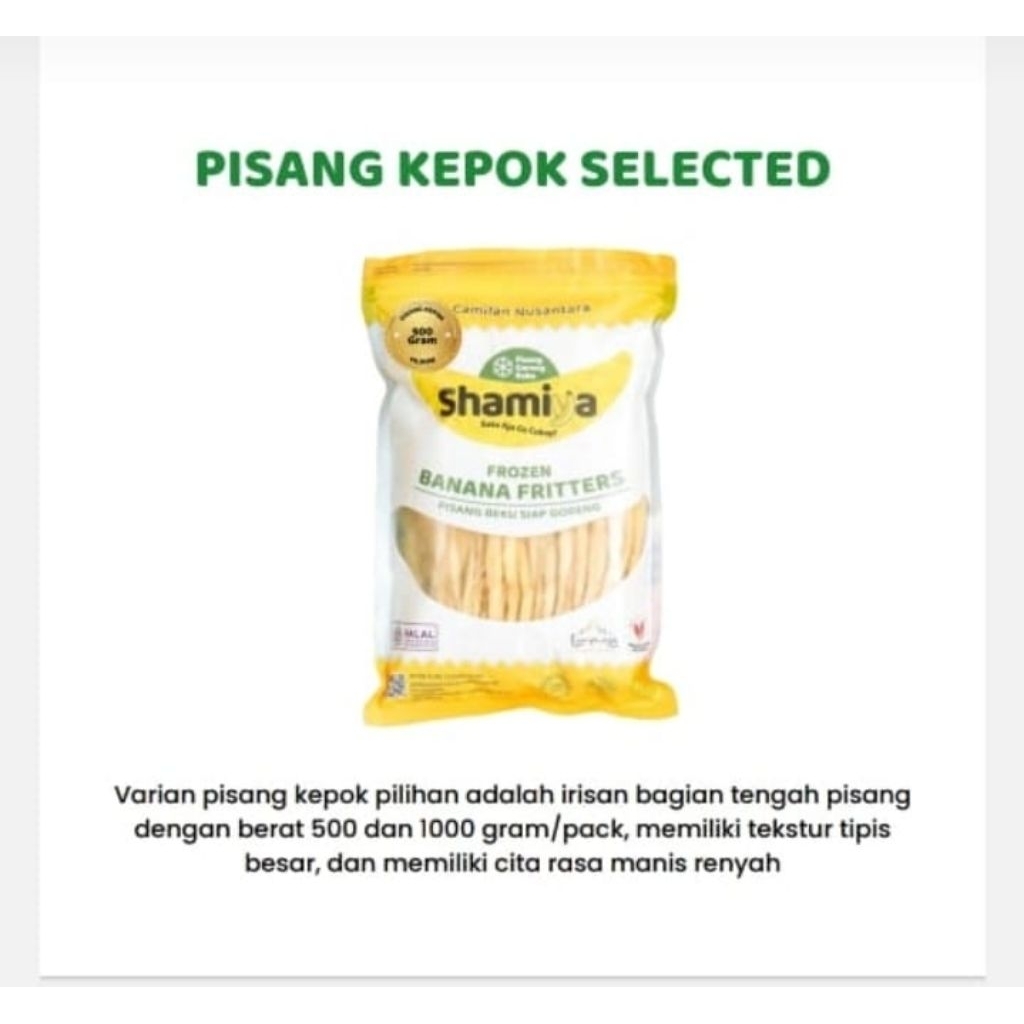 

Pisang Kepok Frozen Shamiya PILIHAN