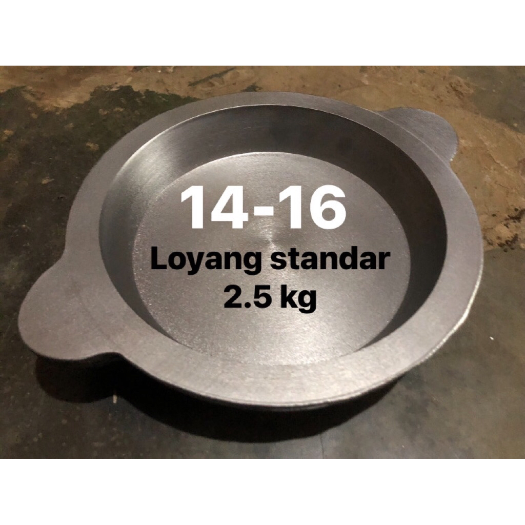 Loyang martabak manis ukuran 14-16 cm standart ( asli baja cor )