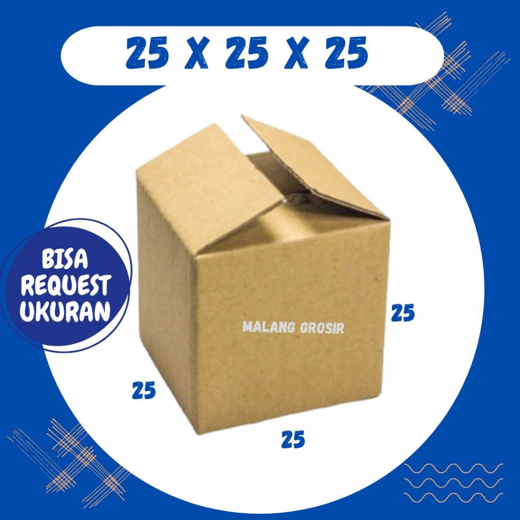 

Box 25x25x25 Kardus Packing A1 Karton Dus Kotak Kemasan Jamu Madu Gelas Botol air Minum Minuman