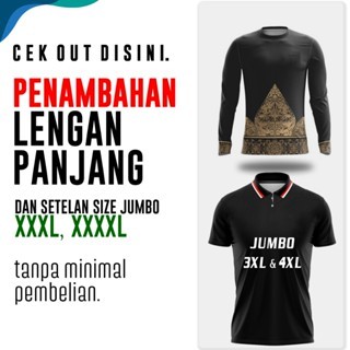 [TAMBAH LENGAN PANJANG & SIZE JUMBO] Jersey futsal sepak bola printing custom