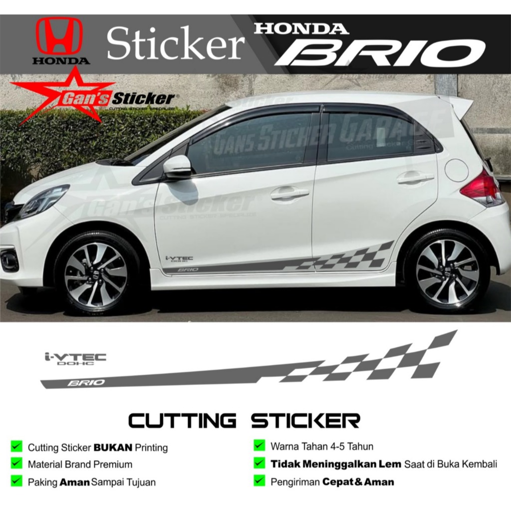 Sticker Pintu Honda Brio Aksesoris Mobil Honda Brio