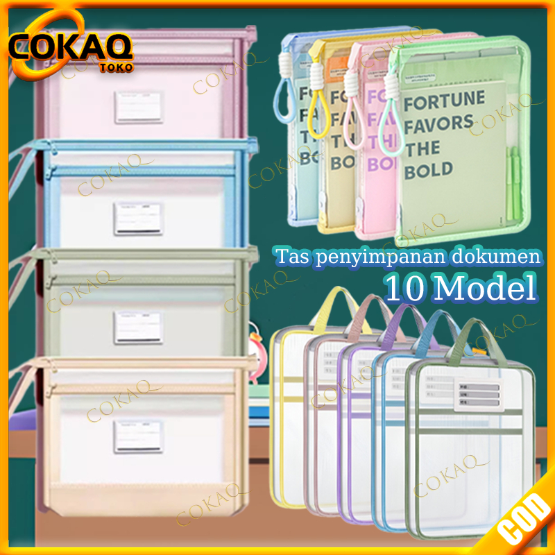 

COKAQ Tas Dokumen Transparan Tas Dokumen Folder Map Kerja Document Organizer Multifungsi Untuk Buku Tas Dokumen Transparan