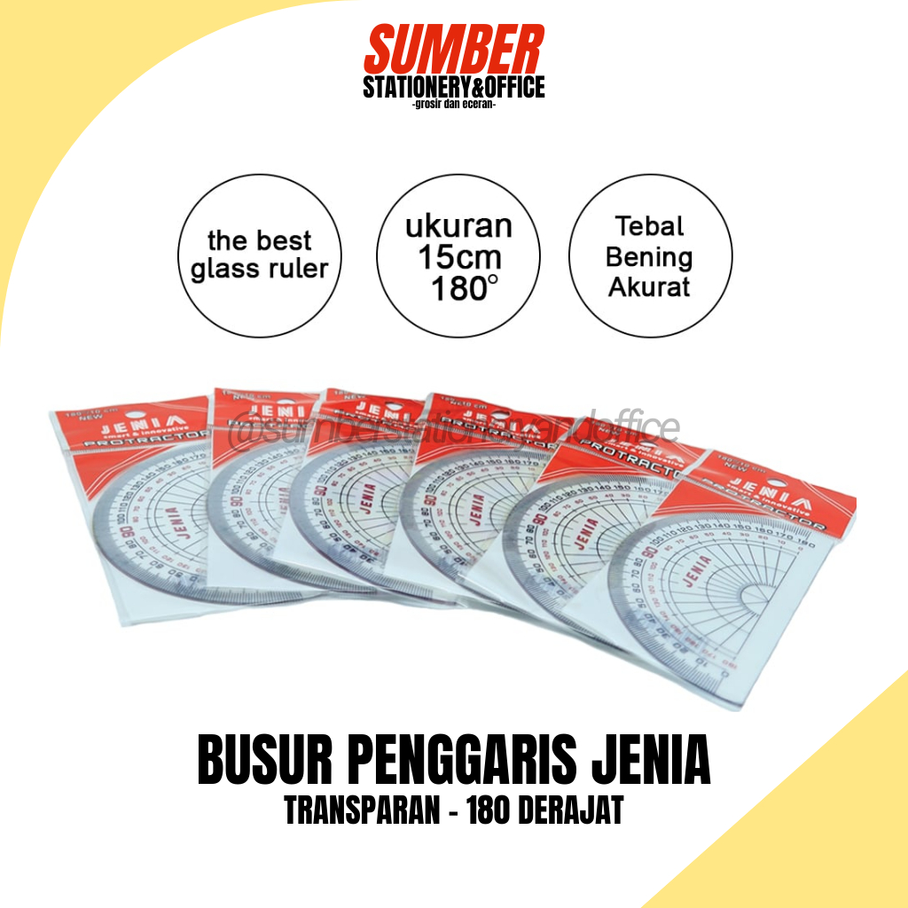 

[1 PCS] BUSUR PENGGARIS TRANSPARANT JENIA