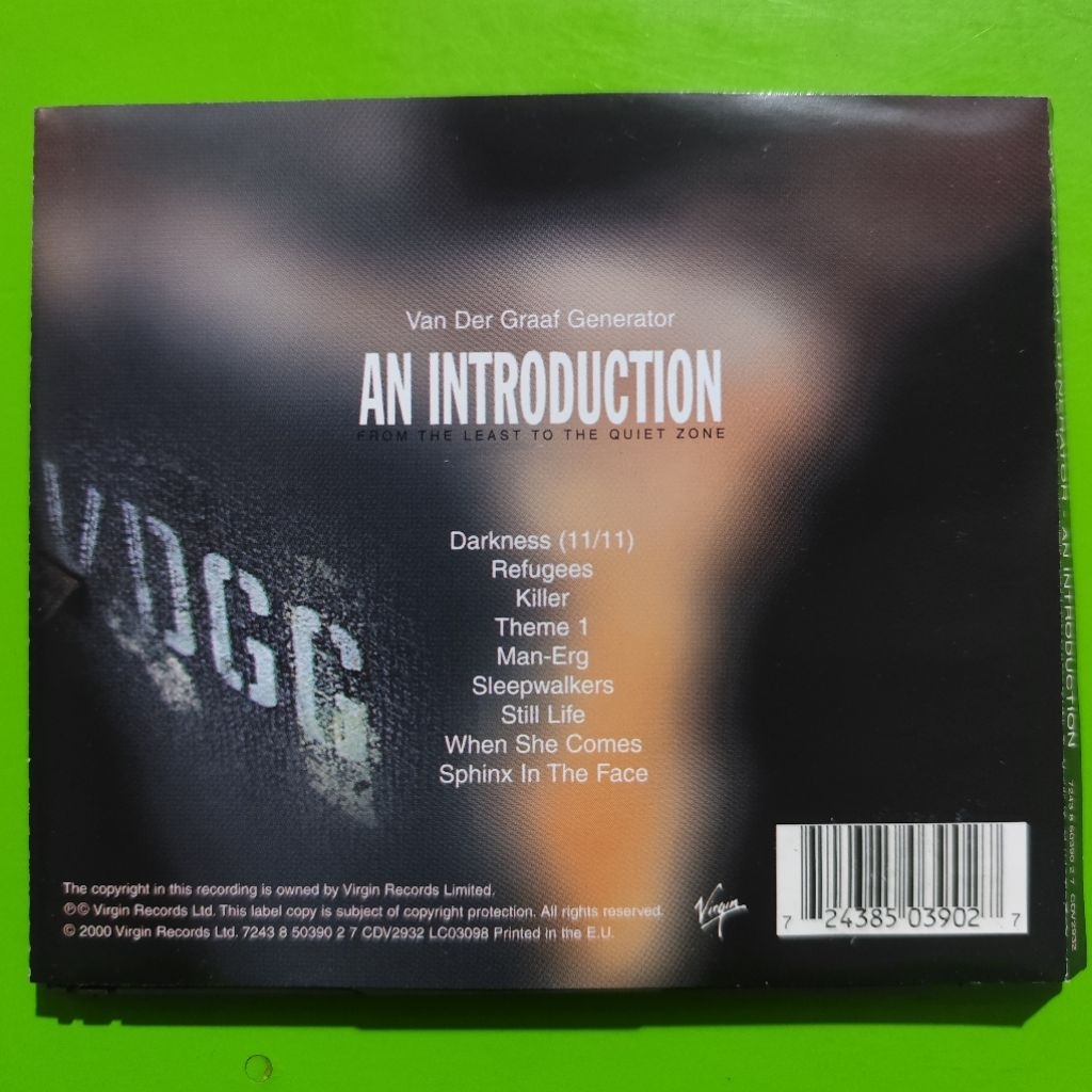 CD Imported VAN DER GRAAF GENERATOR An Introduction