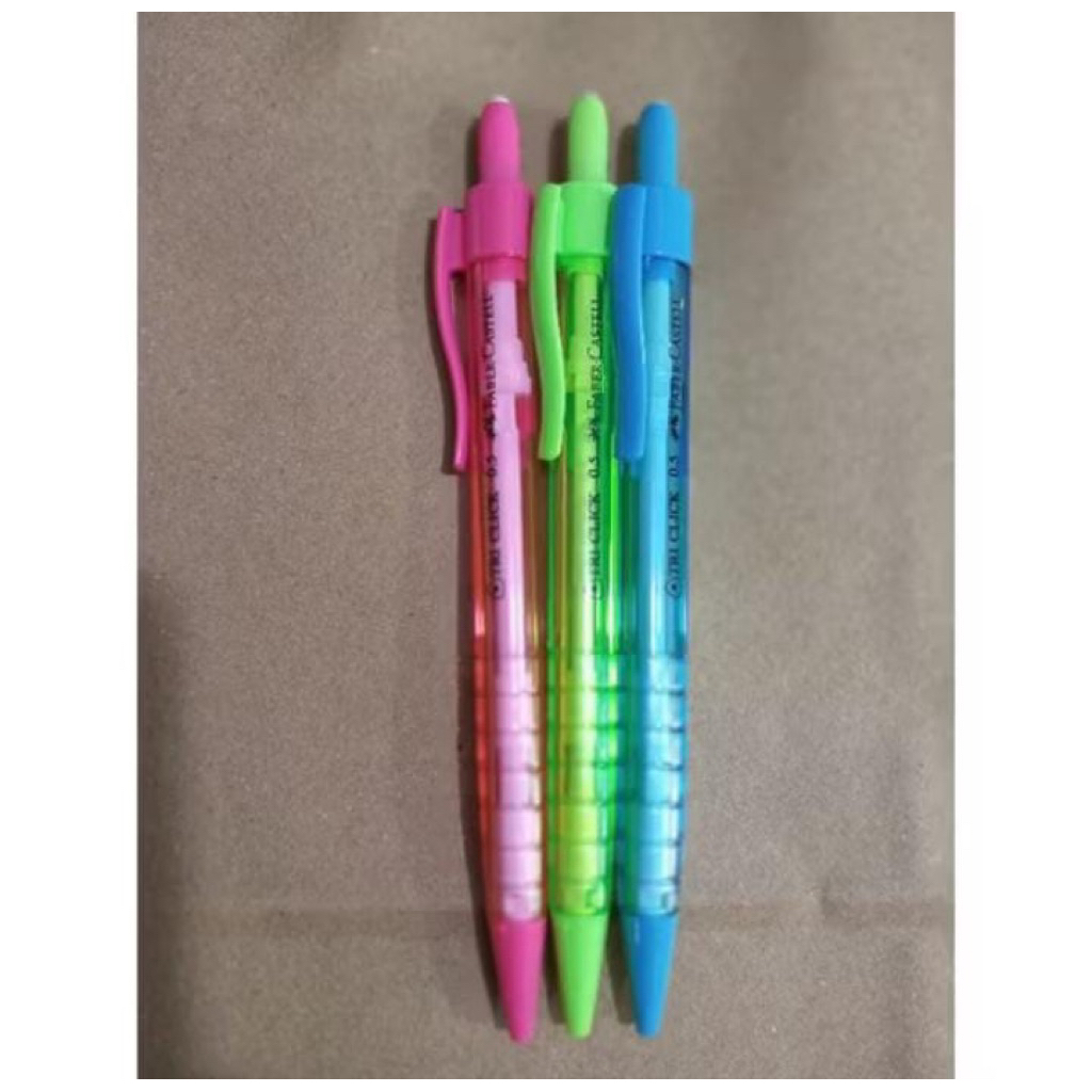

PENSIL MEKANIK FABER CASTELL TRI CLICK /0.5 /satuan