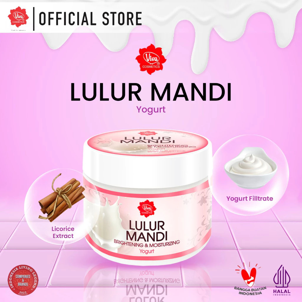 Pesona | Viva Lulur Mandi Brightening & Moisturizing (Body Scrub) ALL VARIAN Yogurt Bengkuang Avocad