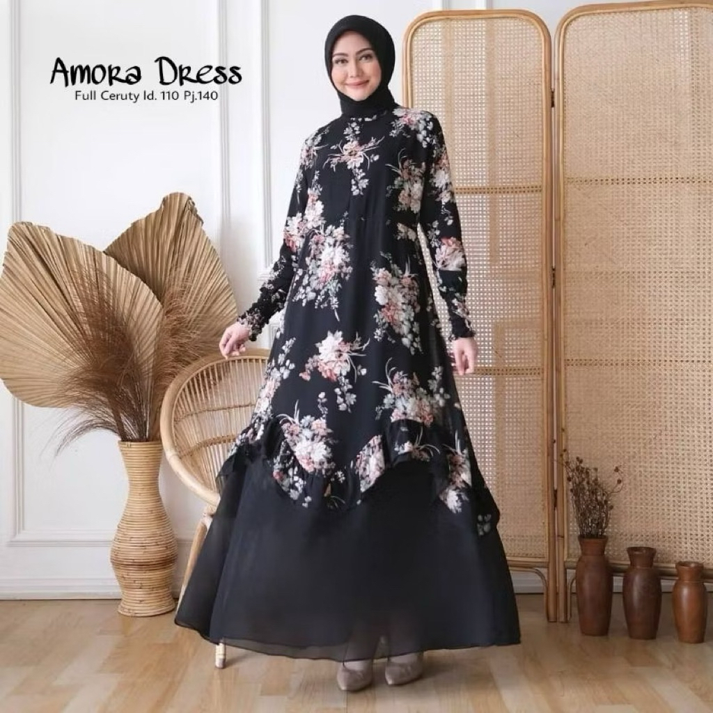 amora dress gamis wanita
