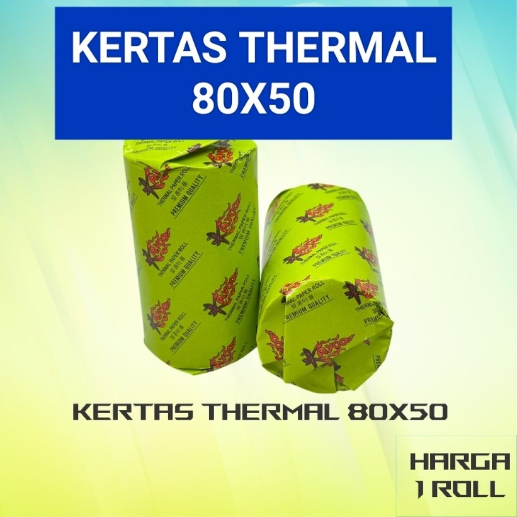 

kertas resi kertas struk thermal 80x50 paper rol printer mini