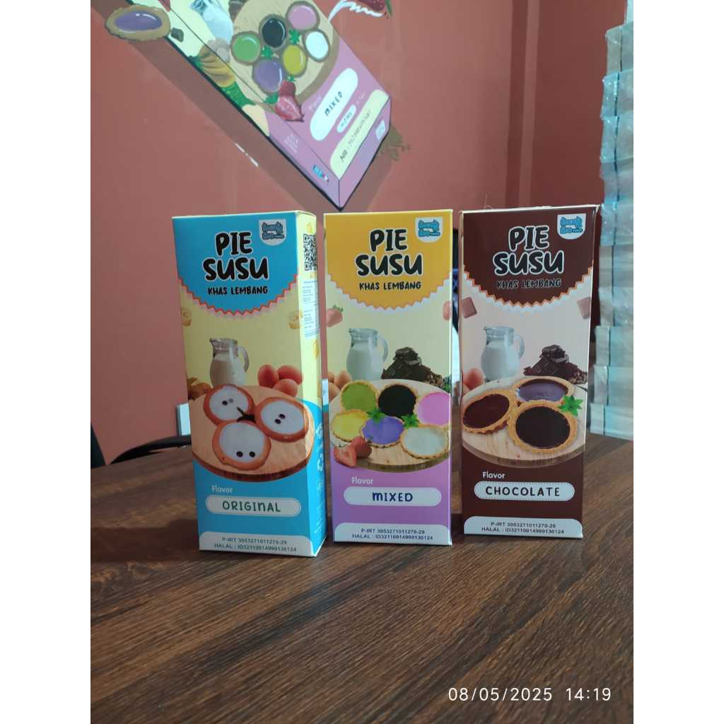 

Pie susu lembang nayila snack rasa coklat,vanila,mix enak manis dan legit