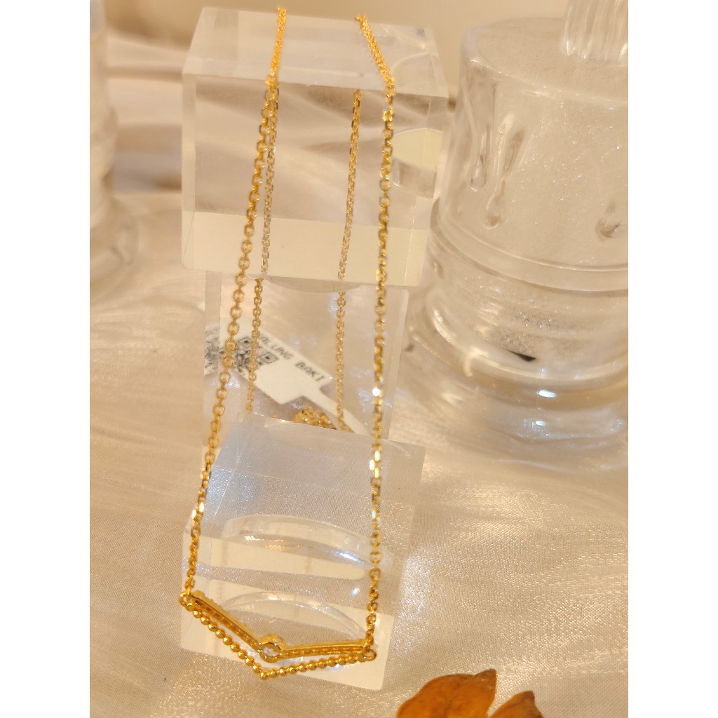 kalung emas 8k model variasi nori aurel mt.putih