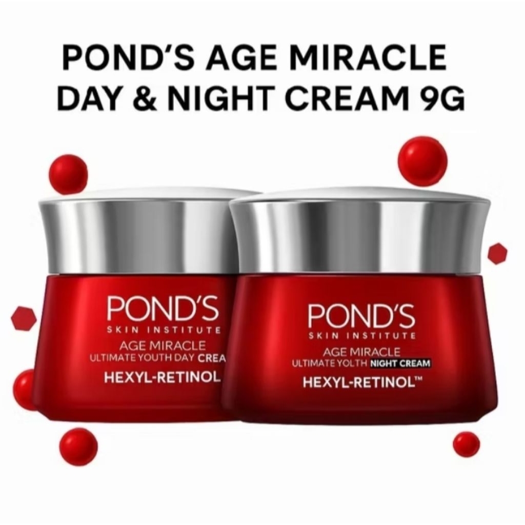 Ponds Age Miracle Cream 9gram Ultimate Youth - Cream Siang, Malam