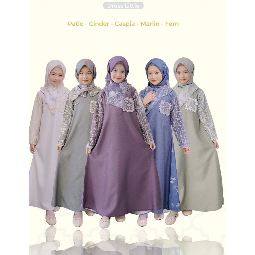 URFIMUTIYARO LAYLA DRESS KIDS I Gamis anak brukat sarimbit lebaran