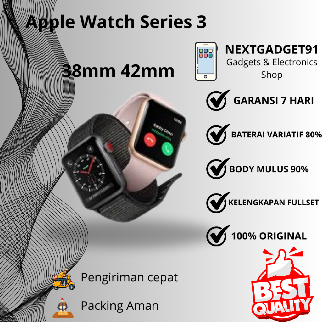 Apple Watch Series 3 38mm 42mm Second Original Best Quality - Nextgadget91