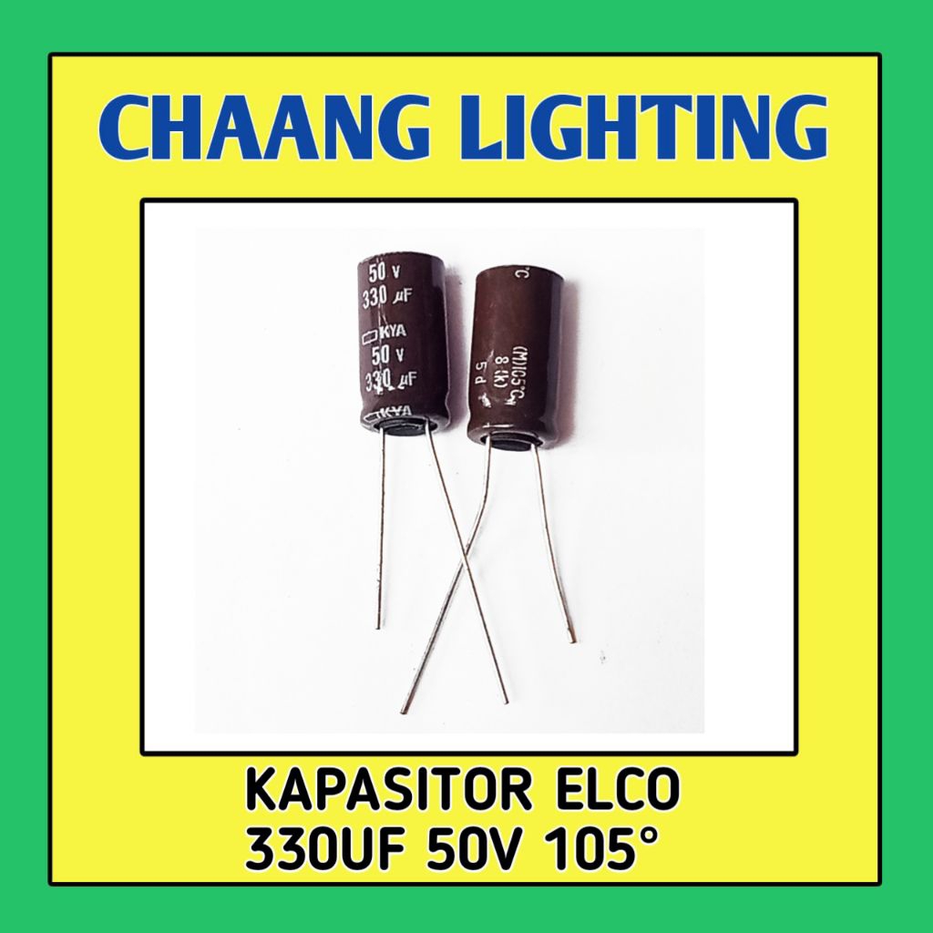330UF 50V KAPASITOR ELKO 330UF 50V CAPASITOR ELCO 330UF 50V ELCO 330UF 50V 105°C
