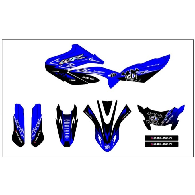 Decal Stiker wr 155 Dekal Sticker Striping Custom Full Body WR 155