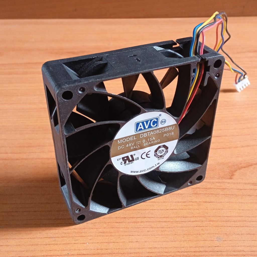 KIPAS AVC DC48V 0.15A 8X8 CM TEBAL 2.8CM FAN BEKAS